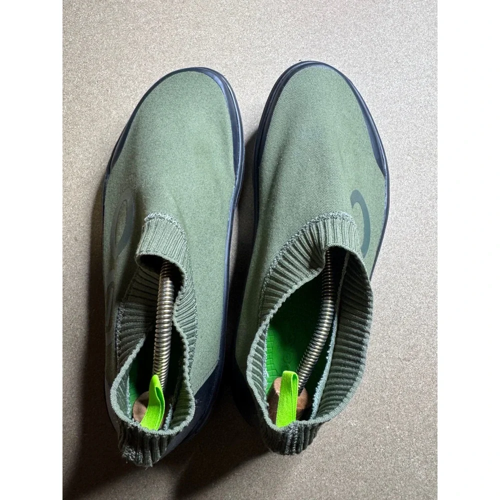 OOFOS OOmg Sport Low Shoe Forest Green Recovery Slip On Mens 11 EU 44
